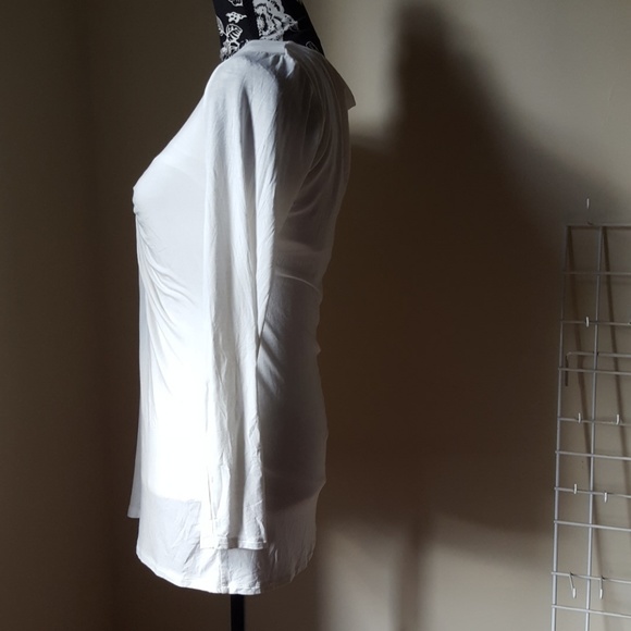 White House💙 Black Market White Long Sleeve Top - Picture 3 of 7